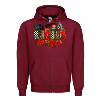 Burgundy racing season Zipper Hoodie - Zillion Design Studio
