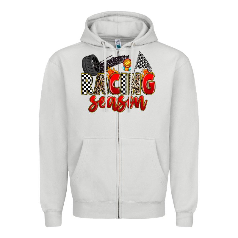Racing Season Zipper Hoodie by Zillion Design Studio | Teevron