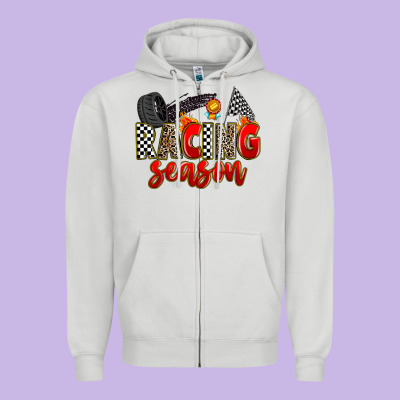 Racing Season Zipper Hoodie Designed By Zillion Design Studio