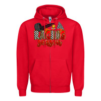 Red racing season Zipper Hoodie - Zillion Design Studio