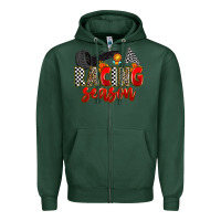 Sports Green racing season Zipper Hoodie - Zillion Design Studio