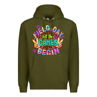 Army Green field day let the games begin Premium Hoodie - AdoDesignShop