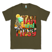 Army Green tan and tipsy Classic Tee - texasbilliewilder