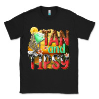 Black tan and tipsy Classic Tee - texasbilliewilder