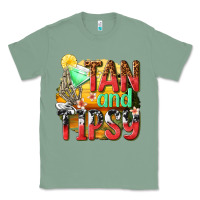 Sage tan and tipsy Classic Tee - texasbilliewilder