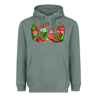 Sage watermelon coffee cups Heavyweight Hoodie - AdoDesignShop