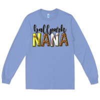 Colony Blue ballpark nana with leopard Long Sleeve Tee - texasbilliewilder