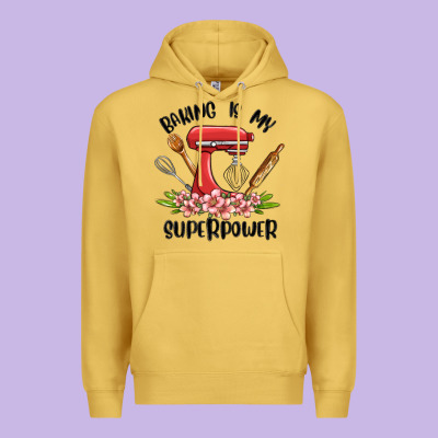 Baking Is My Superpower Malia Premium Hoodie Designed By Maliassmallbusiness
