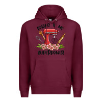 Burgundy baking is my superpower malia Premium Hoodie - MaliasSmallBusiness