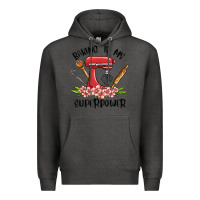 Charcoal Heather baking is my superpower malia Premium Hoodie - MaliasSmallBusiness