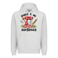 Dove Grey baking is my superpower malia Premium Hoodie - MaliasSmallBusiness