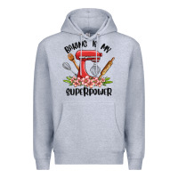 Heather Grey baking is my superpower malia Premium Hoodie - MaliasSmallBusiness