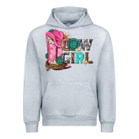 Heather Grey western cowgirl Urban Hoodie - NancyCooperArtShop