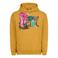 Pigment Peanut Butter western cowgirl Urban Hoodie - NancyCooperArtShop