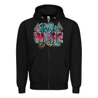 Black race wife Zipper Hoodie - Zillion Design Studio