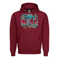 Burgundy race wife Zipper Hoodie - Zillion Design Studio