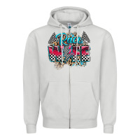 Dove Grey race wife Zipper Hoodie - Zillion Design Studio