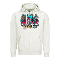 Oatmeal Heather race wife Zipper Hoodie - Zillion Design Studio