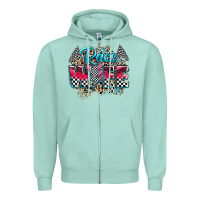 Seafoam race wife Zipper Hoodie - Zillion Design Studio