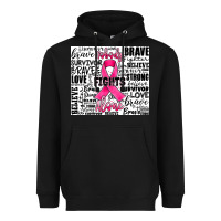 Black breast cancer nobody fights alone Heavyweight Hoodie - JahusDesignShop
