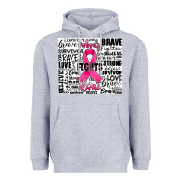 Heather Grey breast cancer nobody fights alone Heavyweight Hoodie - JahusDesignShop