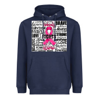 Navy breast cancer nobody fights alone Heavyweight Hoodie - JahusDesignShop