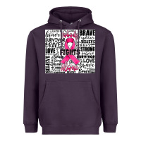 Plum breast cancer nobody fights alone Heavyweight Hoodie - JahusDesignShop