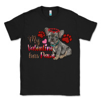 Black my valentine has paws french bulldog Classic Tee - RanaPortraitStore