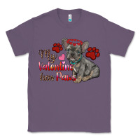 Lavender my valentine has paws french bulldog Classic Tee - RanaPortraitStore