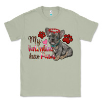 Matcha my valentine has paws french bulldog Classic Tee - RanaPortraitStore