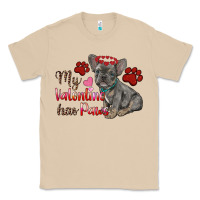 Mushroom my valentine has paws french bulldog Classic Tee - RanaPortraitStore