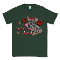 Sports Green my valentine has paws french bulldog Classic Tee - RanaPortraitStore