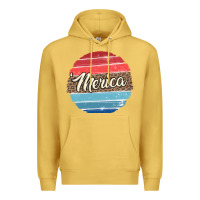 Antique Gold leopard merica Premium Hoodie - MaliasSmallBusiness