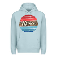Blue Mist leopard merica Premium Hoodie - MaliasSmallBusiness