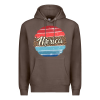 Coffee leopard merica Premium Hoodie - MaliasSmallBusiness
