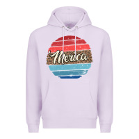 Lilac leopard merica Premium Hoodie - MaliasSmallBusiness