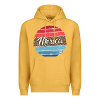 Mustard leopard merica Premium Hoodie - MaliasSmallBusiness