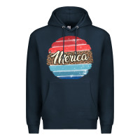 Navy leopard merica Premium Hoodie - MaliasSmallBusiness