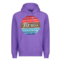 Purple leopard merica Premium Hoodie - MaliasSmallBusiness