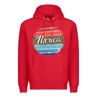 Red leopard merica Premium Hoodie - MaliasSmallBusiness