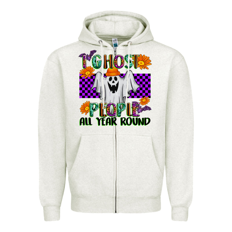 I Ghost People All Year Round Zipper Hoodie by texasbilliewilder | Teevron