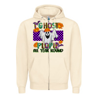 Sandshell I Ghost People All Year Round Zipper Hoodie - texasbilliewilder