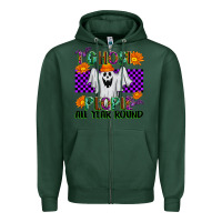 Sports Green I Ghost People All Year Round Zipper Hoodie - texasbilliewilder