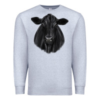 Heather Grey black angus Premium Sweatshirt - JahusDesignShop