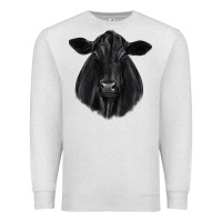 Oatmeal Heather black angus Premium Sweatshirt - JahusDesignShop
