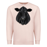 Pale Pink black angus Premium Sweatshirt - JahusDesignShop