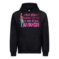 Black what other think of me is none of my business Urban Hoodie - NancyCooperArtShop
