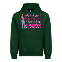 Forest Green what other think of me is none of my business Urban Hoodie - NancyCooperArtShop