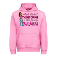 Fuchsia Pink what other think of me is none of my business Urban Hoodie - NancyCooperArtShop