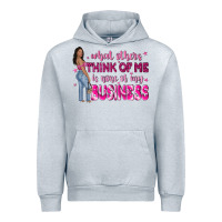 Heather Grey what other think of me is none of my business Urban Hoodie - NancyCooperArtShop